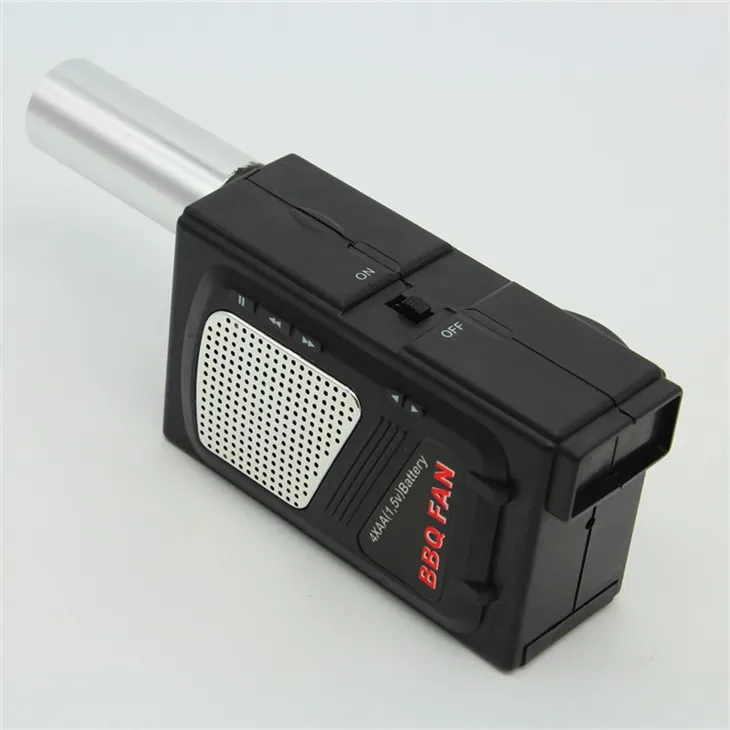 Повітродувка для вогню з використанням батареї. Низький рівень шуму. Електричний вентилятор для барбекю. Повітродувка для барбекю FD311A