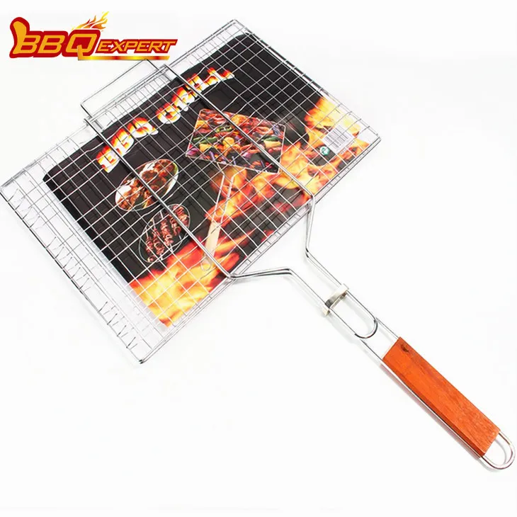 Великий двошаровий відкритий гриль для барбекю для гамбургера