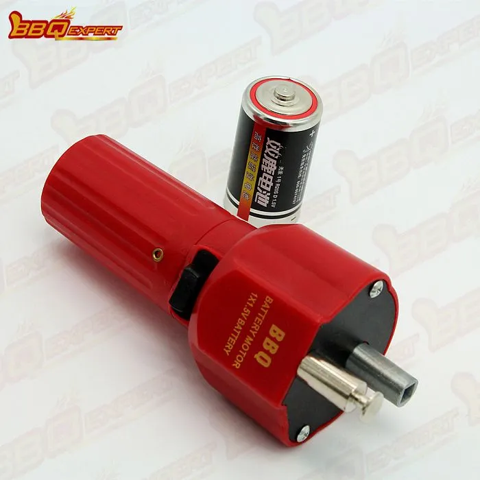 Fashion Red Battery BBQ Motor Grill DC 1.5V Cheap BBQ Spit Motors Electric Grill Motor BBQ FD602A-3